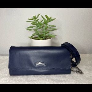 Longchamp crossbody blue